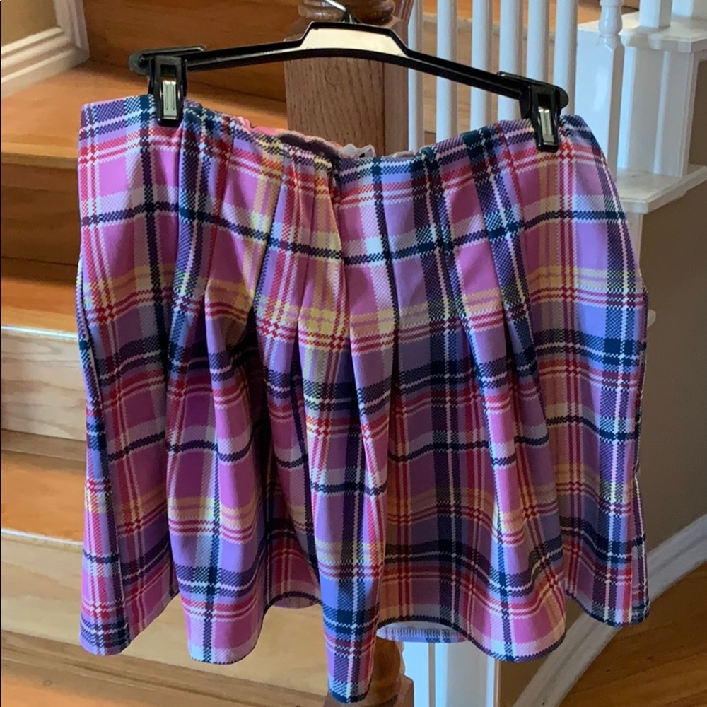 Missguided cotton candy plaid skirt